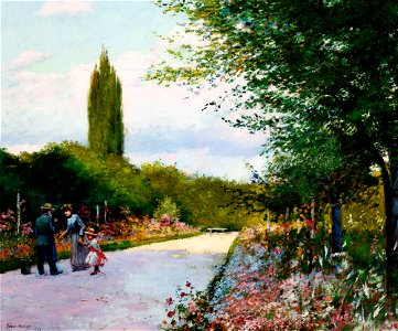Józef Rapacki - In the Garden - MNK II-b-150 - National Museum Kraków