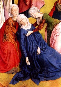 Justus van Gent - Calvary Triptych central detail 1