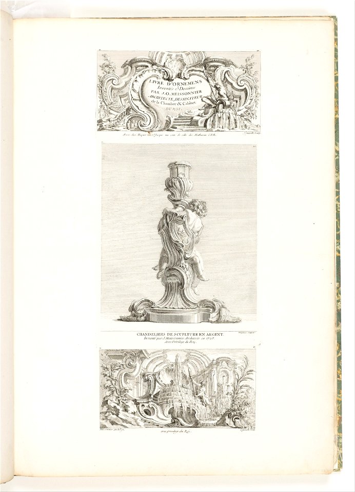 Juste-Aurèle Meissonnier - Livres D'Ornemens Inventés & Dessines par J.A. Meissonnier Architecte, Dessinateur de la Chambre & C... - Google Art Project