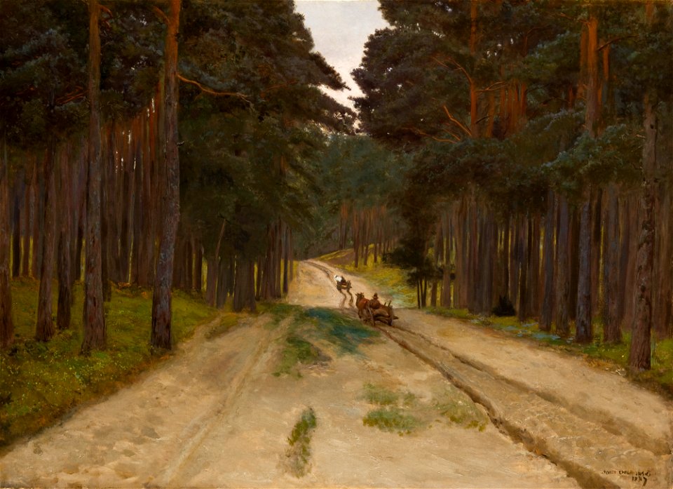 Józef Chełmoński - Forest Truck - MNK II-a-432 - National Museum Kraków