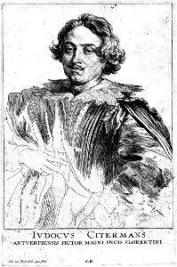 Justus Sustermans, by Anthony van Dyck. Free illustration for personal and commercial use.