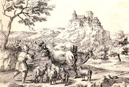 Justus van der Nypoort, 1686, Csesznek, cattle driver