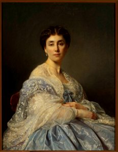 Józef Simmler - Portrait of Aleksandra Zatler, general’s wife - MP 323 - National Museum in Warsaw