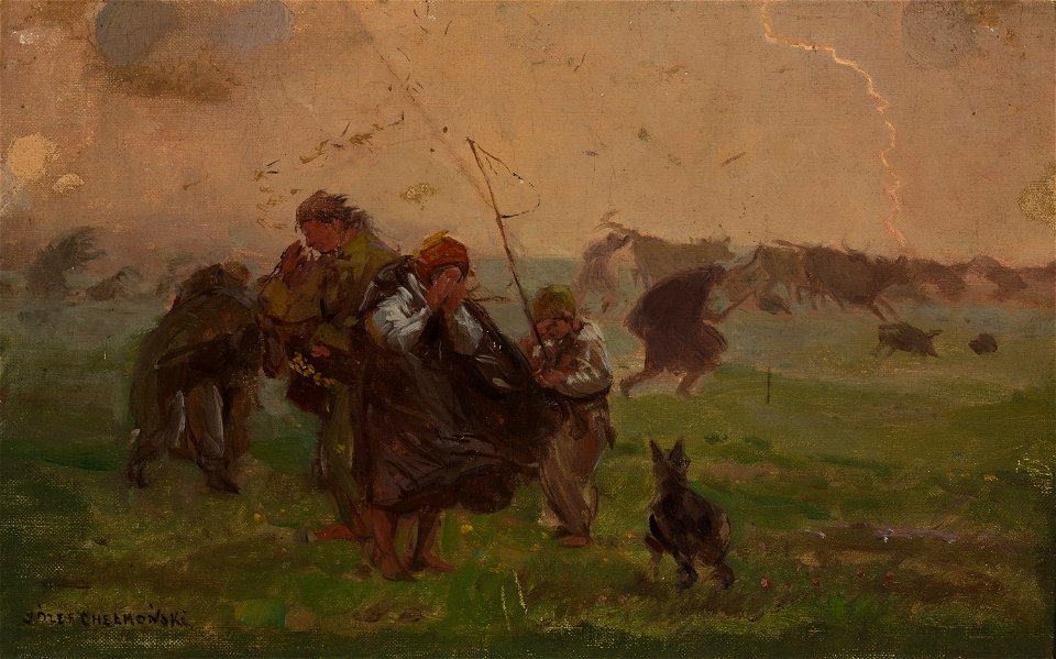Józef Chełmoński - Before the storm, sketch for the painting “Storm” - MP 1890 MNW - National Museum in Warsaw