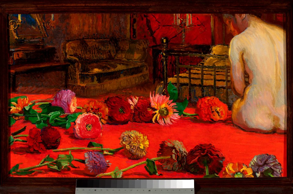 Józef Mehoffer - Zinnias - MP 4274 MNW - National Museum in Warsaw