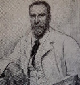 Justus Lundegård självporträtt