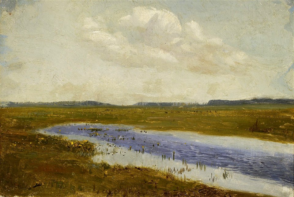 Józef Chełmoński - Meadow with cowslips, sketch - MP 1887 MNW - National Museum in Warsaw