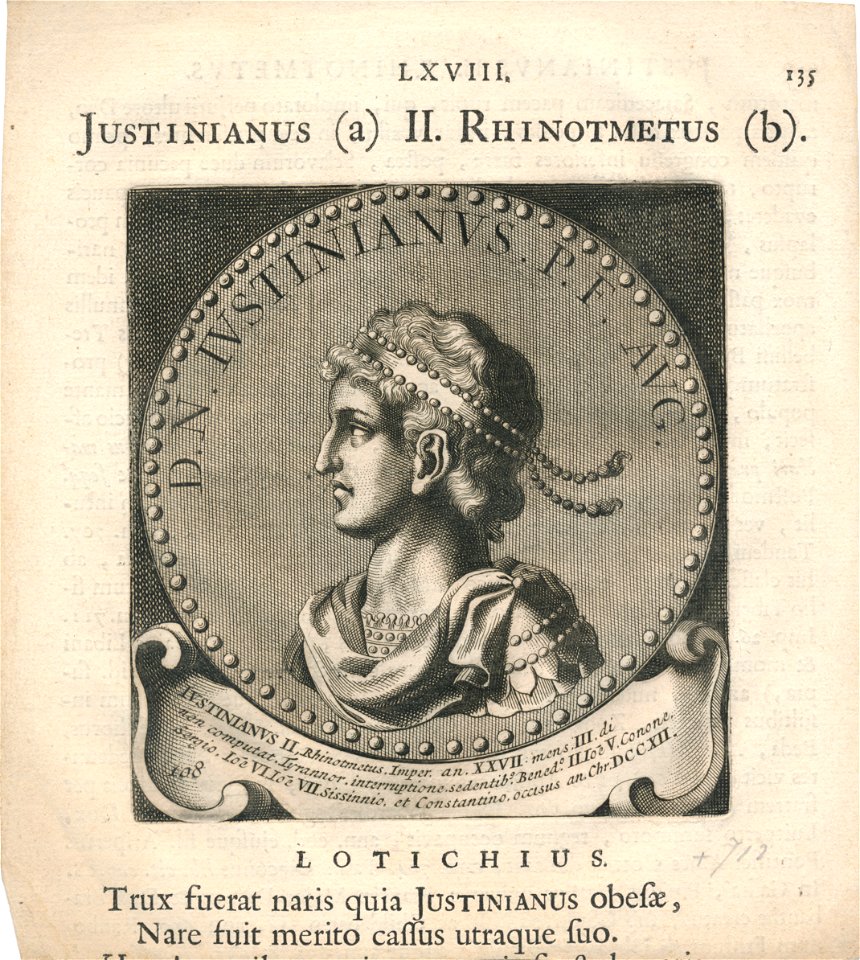 Justinianus II. Rhinotmetus Erfgoedcentrum Rozet300 191 d 6 C 34