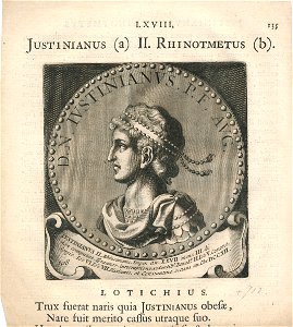 Justinianus II. Rhinotmetus Erfgoedcentrum Rozet300 191 d 6 C 34