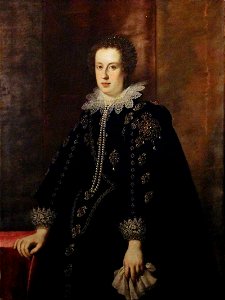 Justus Sustermans - Claudia de' Medici, 1626, Appartamenti reali, Pitti. Free illustration for personal and commercial use.