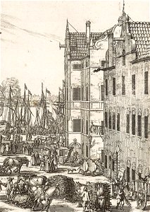 Järntorget med krogen Blå Örn, Dahlbergh 1691