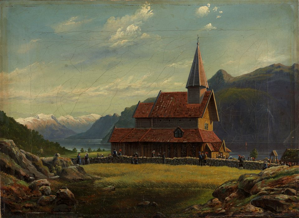 Tycho Christoffer Jæger - Urnes Church in Sogn - NG.M.01839 - National Museum of Art, Architecture and Design