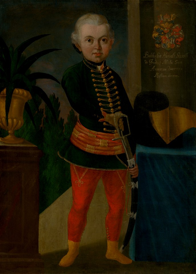 Ján Gottlieb Kramer - Ten-Year-Old Baltazár Horváth-Stančič - O 4846 - Slovak National Gallery
