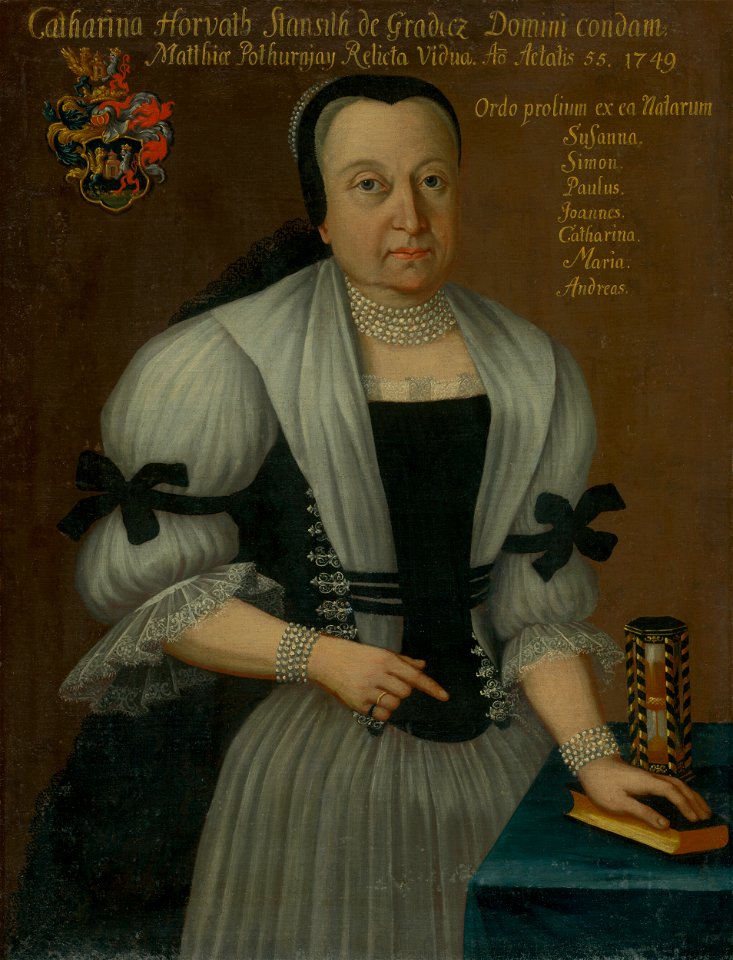 Ján Gottlieb Kramer - Portrait of Katarína Horvath-Stančič - O 4852 - Slovak National Gallery