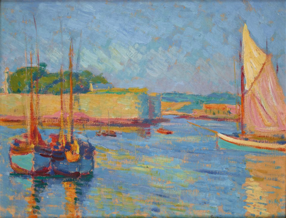 Józef Pankiewicz - Harbour at Concarneau - MNK II-b-10 - National Museum Kraków