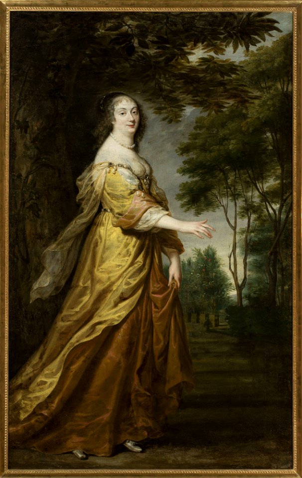 Justus van Egmont - Portrait of Marie Louise Gonzaga (1611–1667), would-be queen of Poland - M.Ob.568 - National Museum in Warsaw