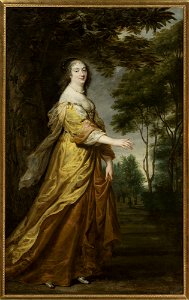 Justus van Egmont - Portrait of Marie Louise Gonzaga (1611–1667), would-be queen of Poland - M.Ob.568 - National Museum in Warsaw