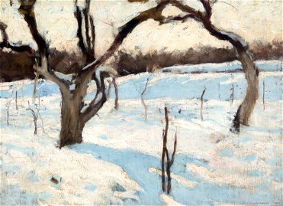 Józef Czajkowski - Orchard in Winter - MNK II-b-766 - National Museum Kraków