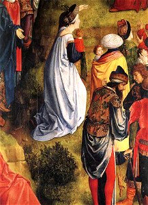 Justus van Gent - Calvary Triptych right detail