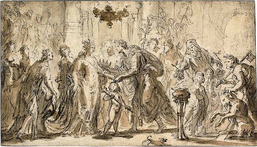 Justus van Egmont - The Marriage of Zenobia and Odenatus
