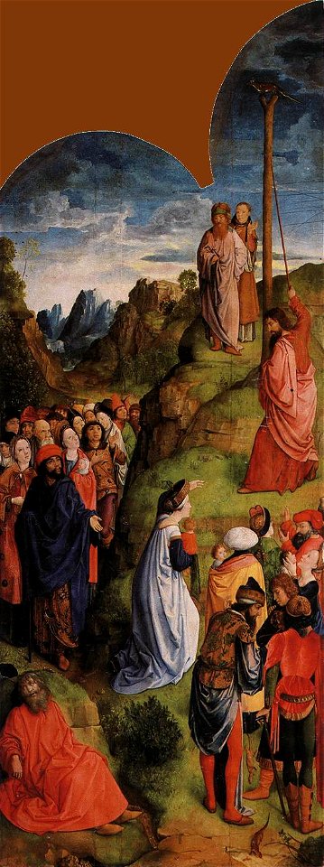 Justus van Gent - Calvary Triptych right
