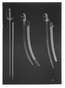 Jägarofficerssabel, Sverige - Livrustkammaren - 61486-negative