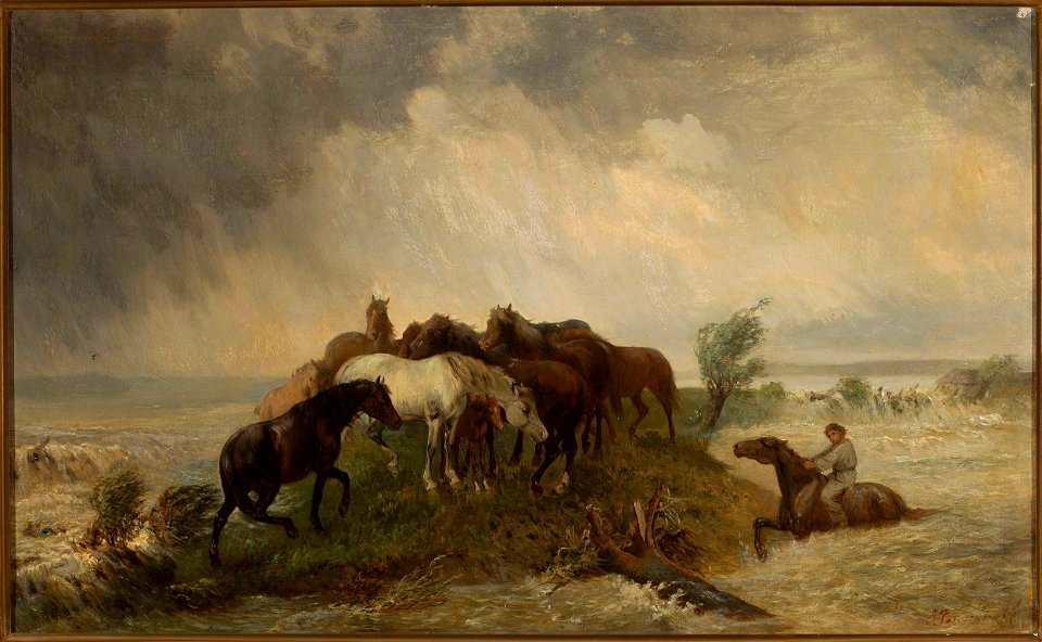 Józef Jaroszyński - Flood - MP 5055 - National Museum in Warsaw