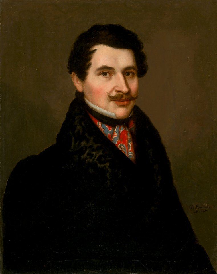 Ján Rombauer - Portrét muža v kožušinovom golieri - O 849 - Slovak National Gallery
