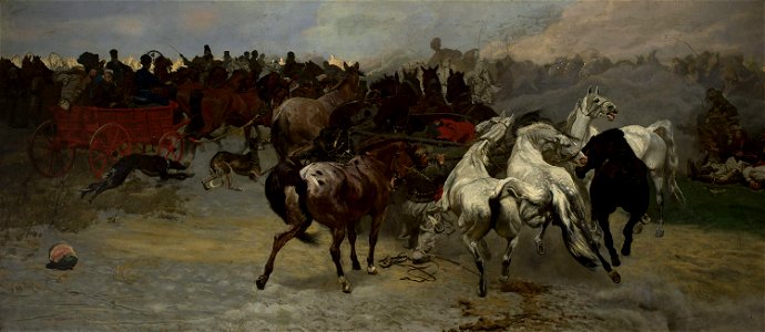 Józef Chełmoński - Horse market in Balta - MP 4128 MNW - National Museum in Warsaw