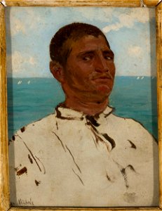 Józef Chełmoński - Man against the sea – Sudanese - MP 1897 MNW - National Museum in Warsaw