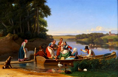 Jørgen Sonne, En Barnedåbsfærd i det nordlige Sjælland, 1854, ARoS Aarhus Kunstmuseum