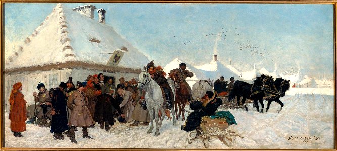 Józef Chełmoński - Case before the village head - MP 425 - National Museum in Warsaw