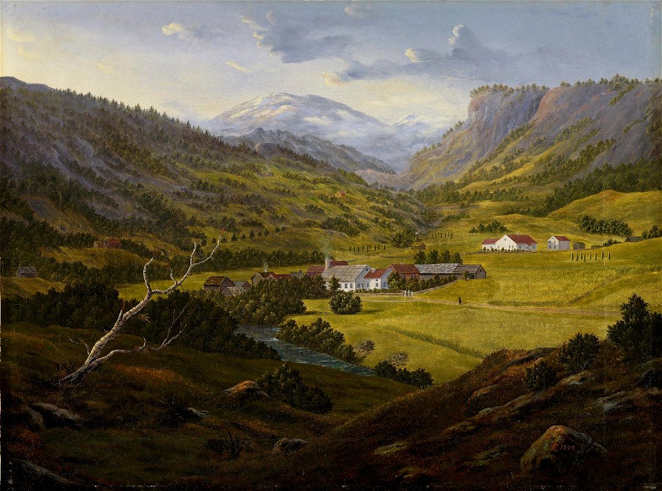 Tycho Christoffer Jæger - Prestegården i Strandebarm - NMK.2006.0120 - National Museum of Art, Architecture and Design