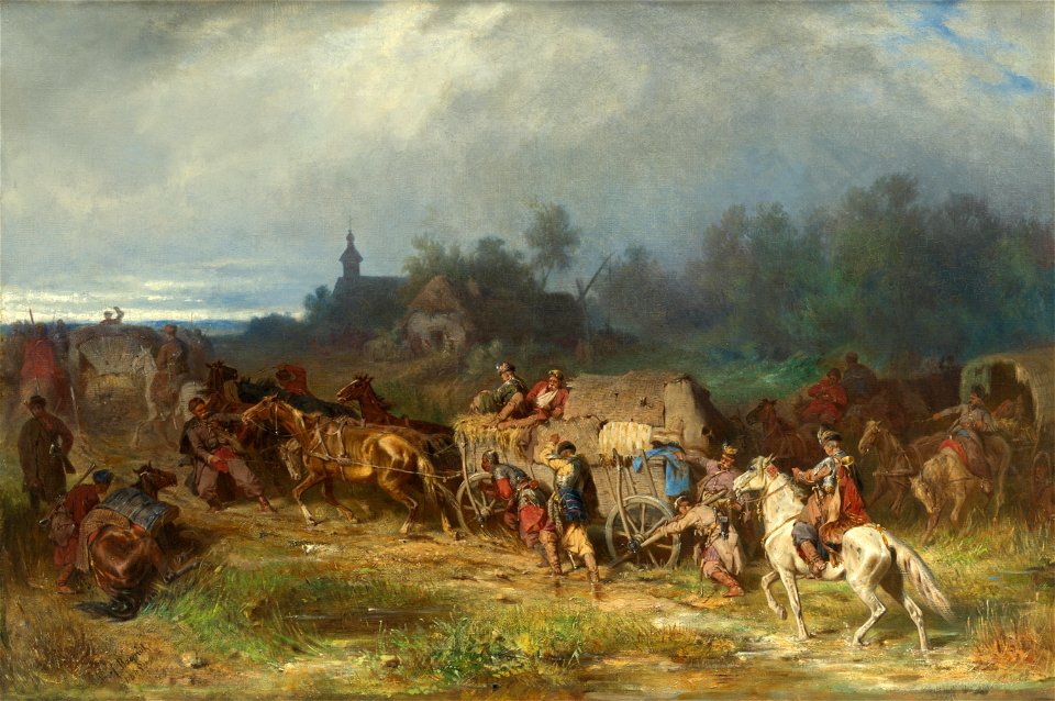 Józef Brandt Krankentransport (Polnisches Lager) 1865