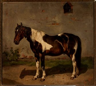 Józef Brodowski - Horse with the barn in the background - MP 620 MNW - National Museum in Warsaw