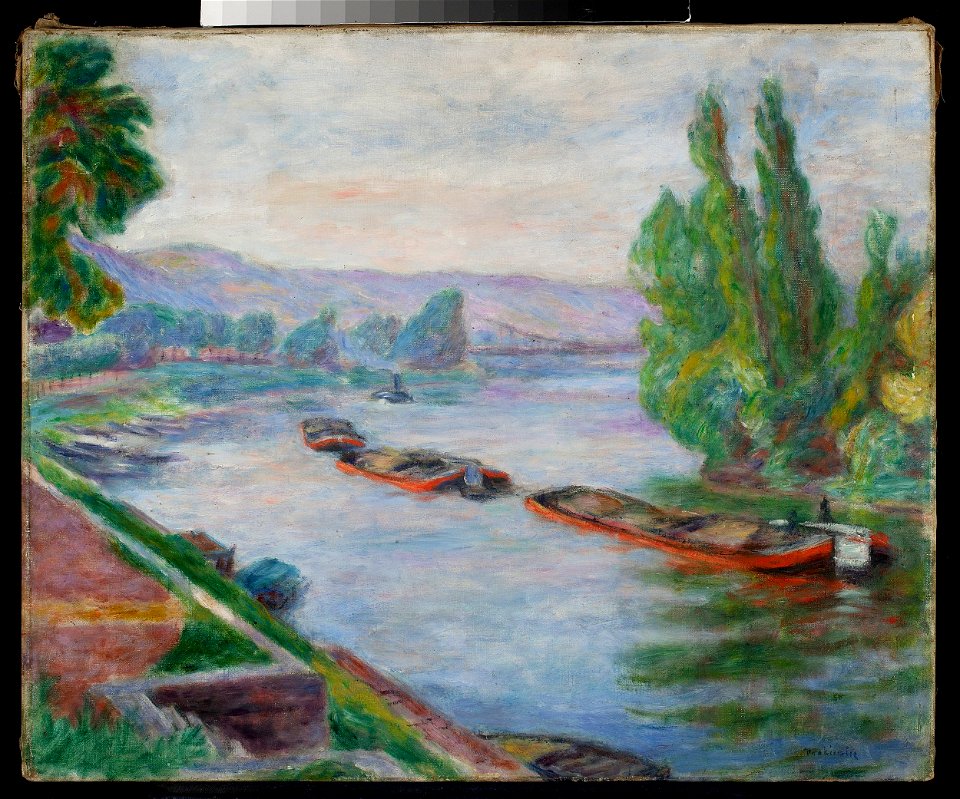 Józef Pankiewicz - Seine in Les Andelys - MP 3775 MNW - National Museum in Warsaw