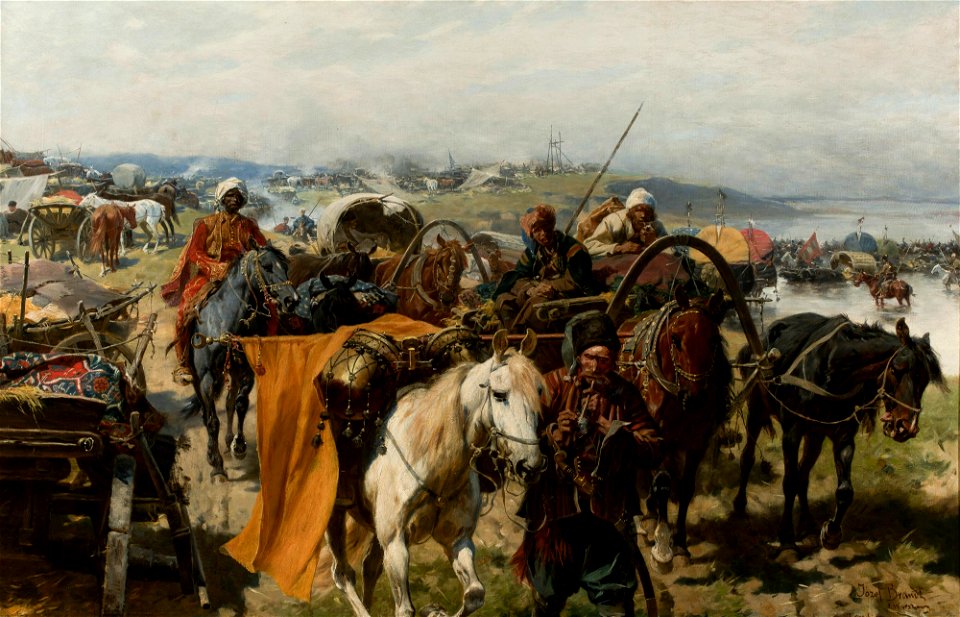 Józef Brandt - Zaporozhian camp - MP 670 - National Museum in Warsaw