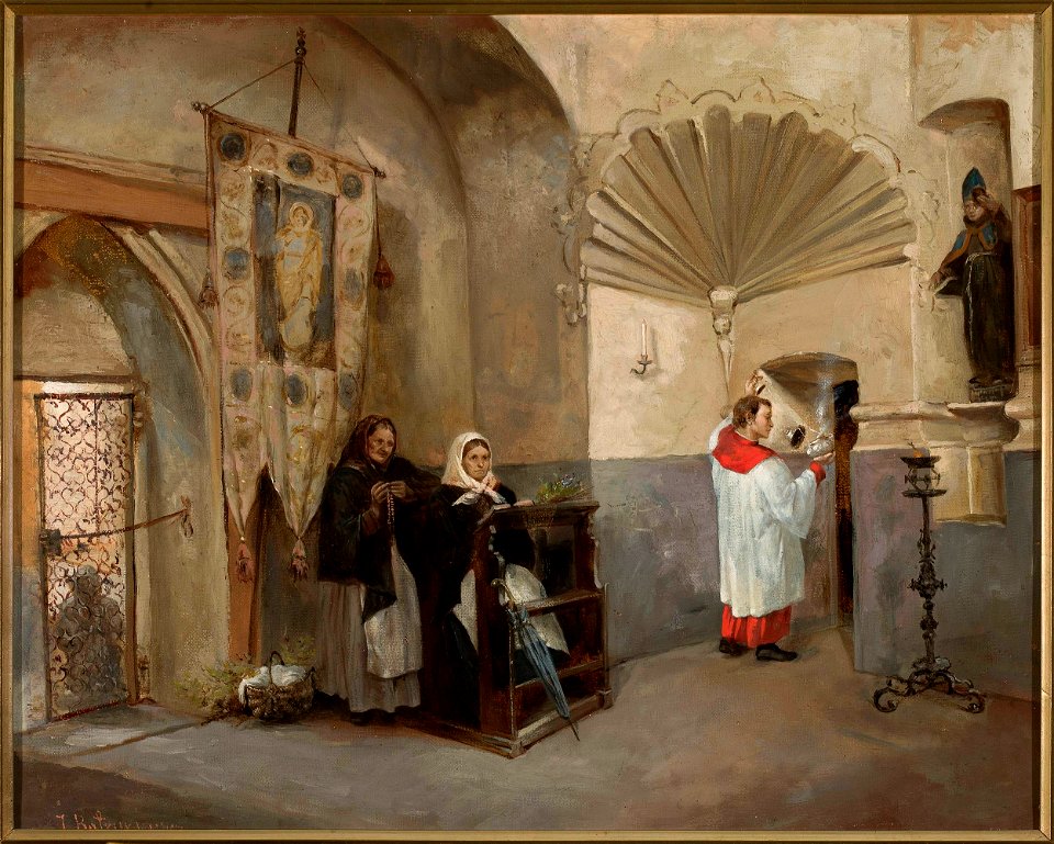 Józef Bałzukiewicz - Interior of the Chapel of the Three Kings in the Bernardine Church in Vilnius - MP 2572 MNW - National Museum in Warsaw