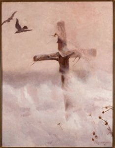 Józef Chełmoński - Cross in the snowdrift - MP 1051 - National Museum in Warsaw