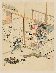 Jūichidanme - act eleven of the Chūshingura - searching the house LCCN2009615285