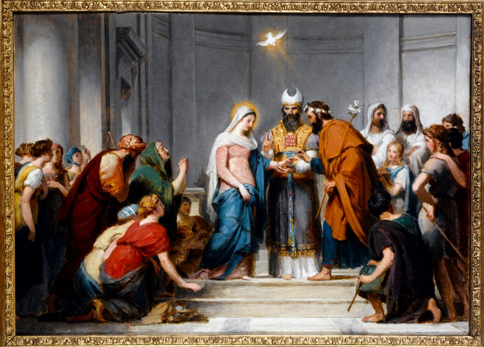 Jérome Martin Langlois - Le Mariage de la Vierge Étude pour la composition de l'église Notre-Dame-de-Lorette - P2811 - Musée Carnavalet