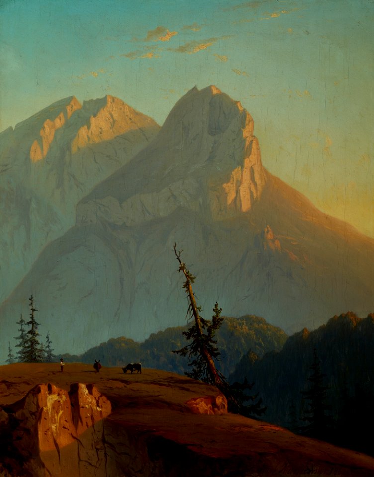 Józef Marszewski - Mount Murań in the Tatra Mountains at Sunrise - MNK II-a-685 - National Museum Kraków