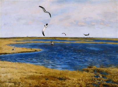 Józef Chełmoński - Czajki (Ptaki nad wodą)