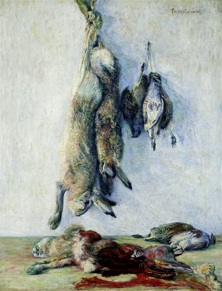 Józef Pankiewicz - Hares and partridges (Still life – hare) - MP 342 - National Museum in Warsaw