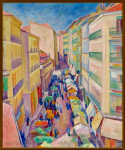 Józef Pankiewicz - Street in Madrid - MP 5247 - National Museum in Warsaw