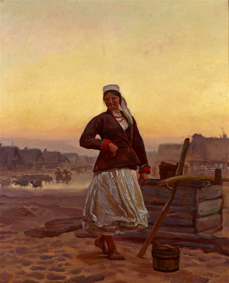 Józef Chełmoński - Evening in Polesia - MP 1001 MNW - National Museum in Warsaw