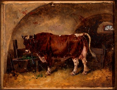 Józef Brodowski - Ox in the barn - MP 614 MNW - National Museum in Warsaw