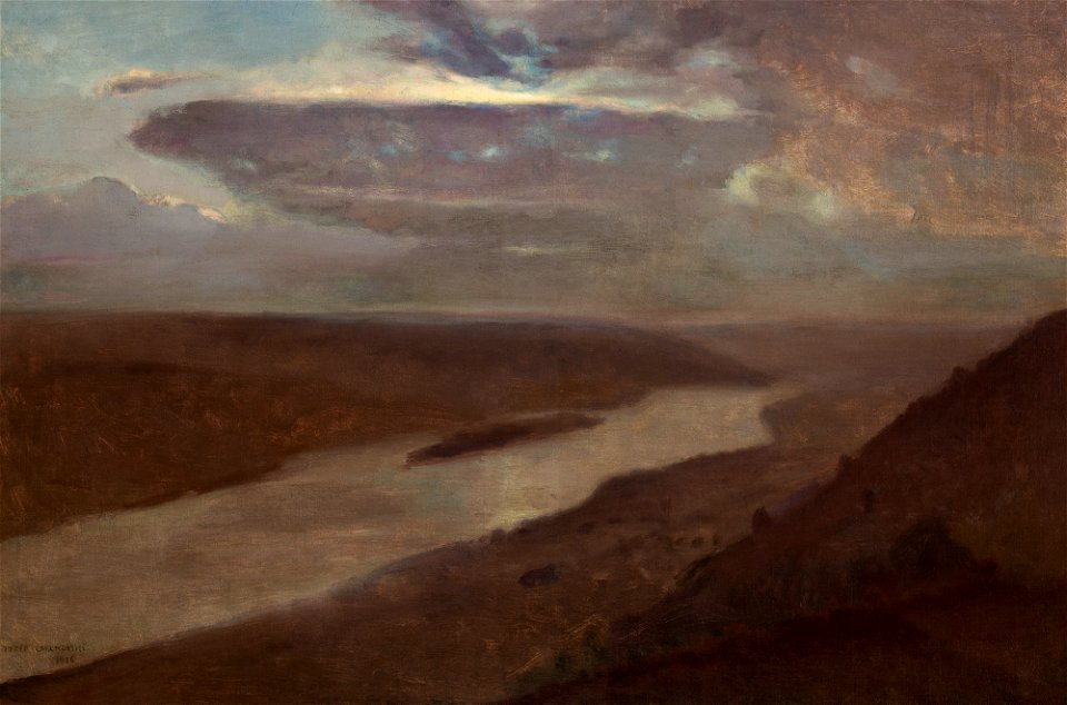 Józef Chełmoński - The Dniester River at Night - MNK II-a-414 - National Museum Kraków