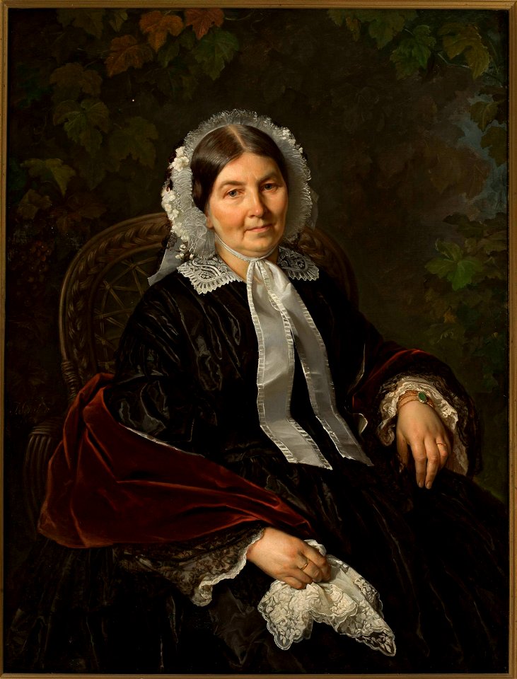 Józef Simmler - Portrait of Matylda Werner - MP 691 - National Museum in Warsaw