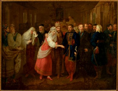 Józef Peszka - Marriage of Mieszko and Dobrawa - MP 2932 MNW - National Museum in Warsaw